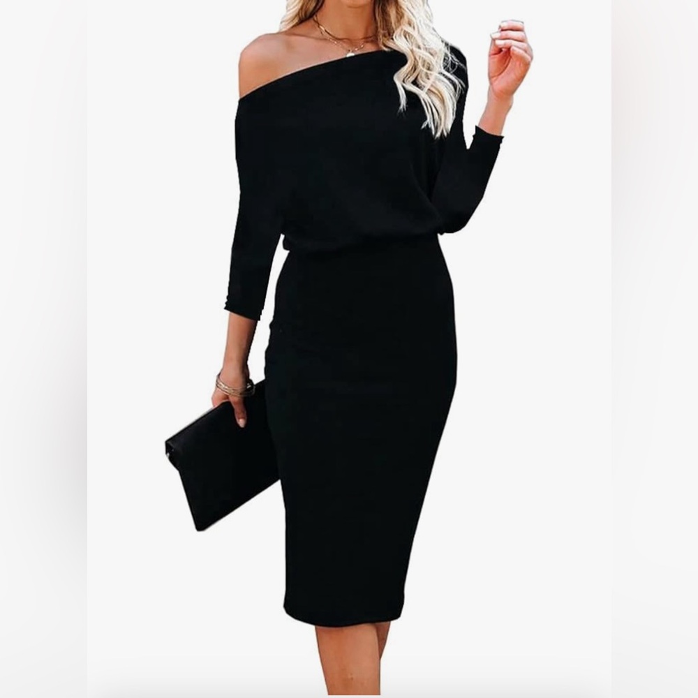 Black Off-Shoulder Dress